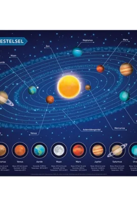 Educatieve onderleggers - Het zonnestelsel