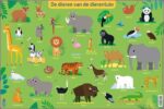 Onderlegger Dieren van de dierentuin | 9789044761177