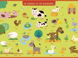 Onderlegger Op de boerderij