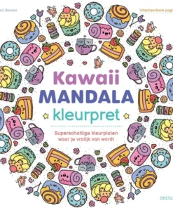 Kawaii Mandala kleurpret - Superschattige kleurplaten waar je vrolijk van wordt