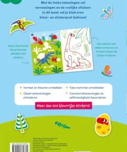 Alternative view of Kleur- en stickerpret Lieve dino's vanaf 3 jaar