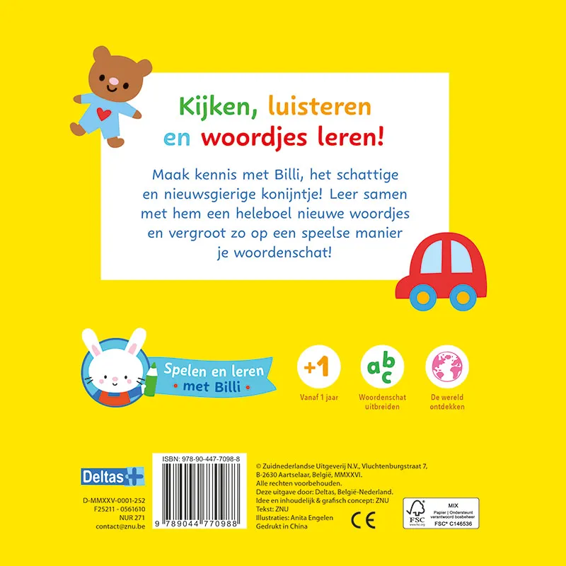 Spelen en leren met Billi | 9789044770988 Spelen en leren met Billi - Afbeelding 2