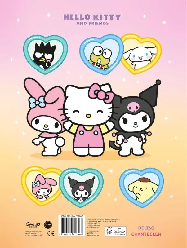 Hello Kitty and Friends Super Color Parade | 9789044772265 Hello Kitty and Friends Super Color Parade - Afbeelding 2