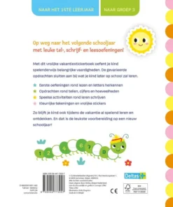 Vakantie oefenboek met stickers (naar het 1st leerjaar / naar groep 3) - Voor een sterke start in het nieuwe schooljaar | 9789044773057