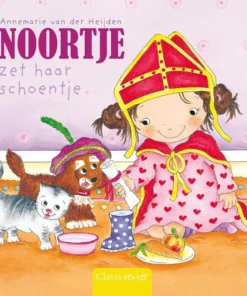 Noortje zet haar schoentje