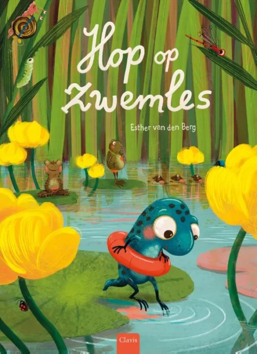 Hop op zwemles |