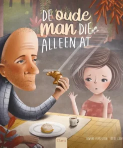 De oude man die alleen at