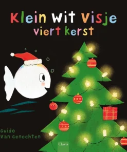 Klein wit visje viert Kerst