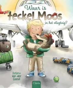 Waar is teckel Moos in het vliegtuig?