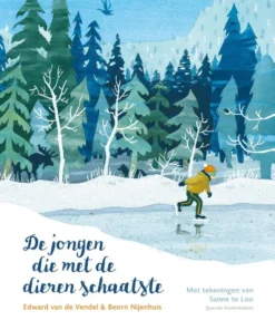 De jongen die met de dieren schaatste