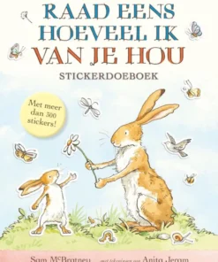 Stickerdoeboek Raad eens hoeveel ik van je hou - stickerdoeboek