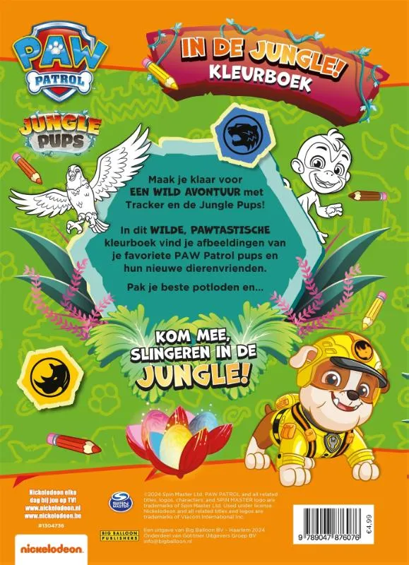 Paw Patrol in de jungle | 9789047876076 Paw Patrol in de jungle - Afbeelding 2