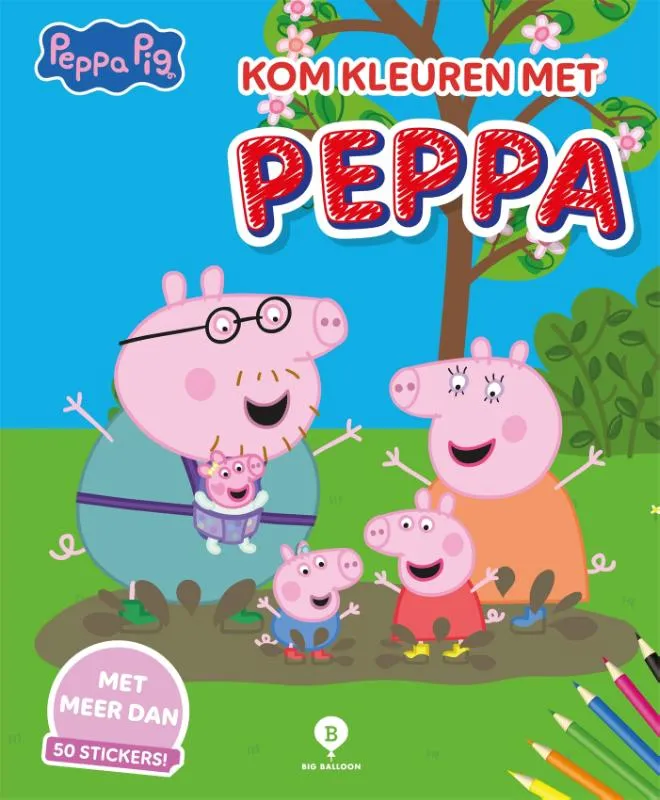 Kom kleuren met Peppa | 9789047881209 Kom kleuren met Peppa