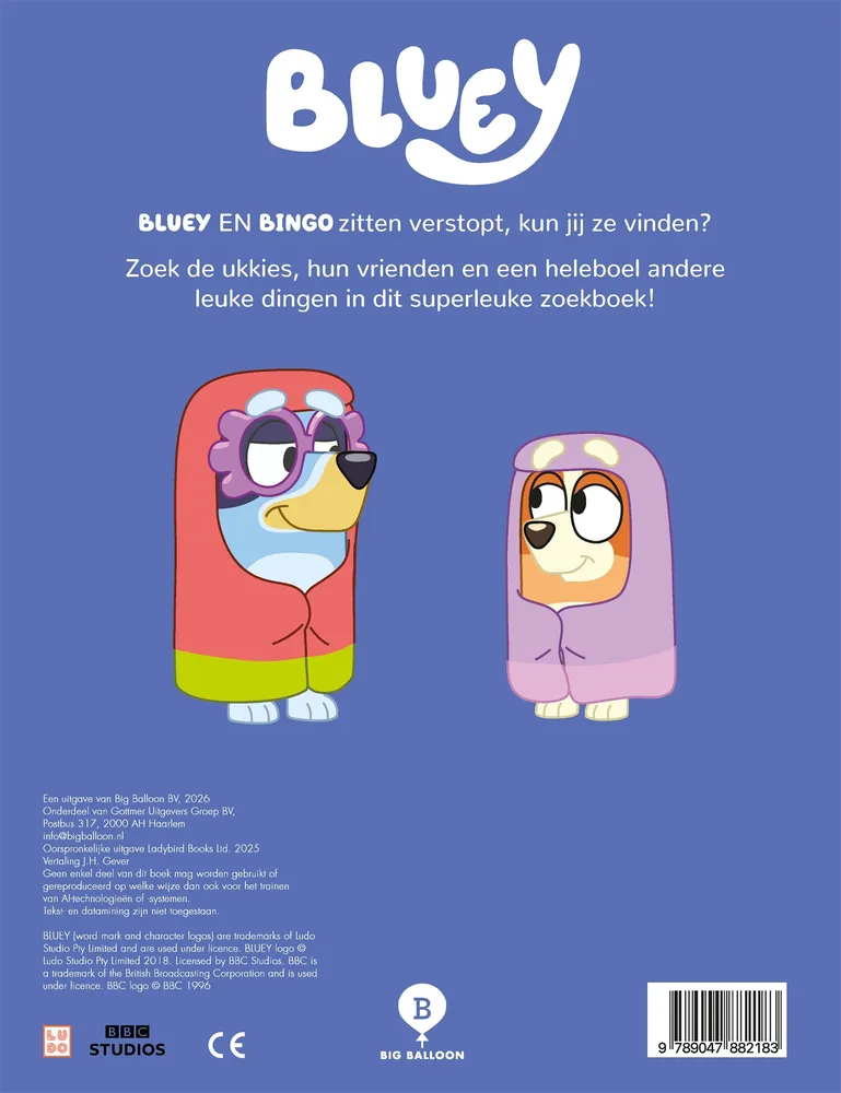 Waar zijn Bluey en Bingo? | 9789047882183 Waar zijn Bluey en Bingo? - Afbeelding 2