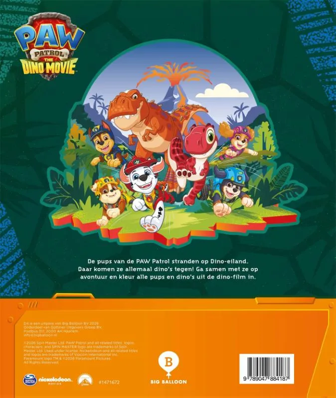 PAW Patrol movie Kleur op Dino-eiland | 9789047884187 PAW Patrol movie Kleur op Dino-eiland - Afbeelding 2