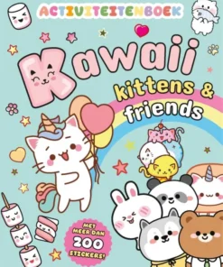 Kawaii kittens & friends activiteitenboek