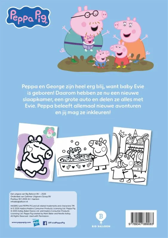 Peppa Big kleurblok | 9789047889083 Peppa Big kleurblok - Afbeelding 2