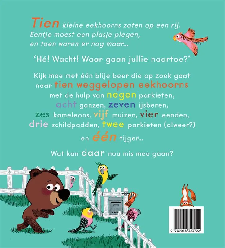 Tien kleine eekhoorns | 9789048323722 Tien kleine eekhoorns - Afbeelding 2