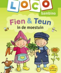 Fien & Teun in de moestuin