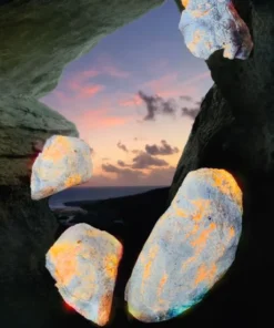 Mi bisiña tin petroglifo den su cura