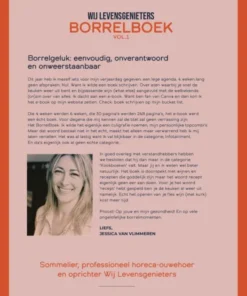 Alternative view of BorrelBoek - Voor iedereen die gelukkig wordt van borrelen met wijn, kaas en Serranoham. En verdrietig van broccoli.