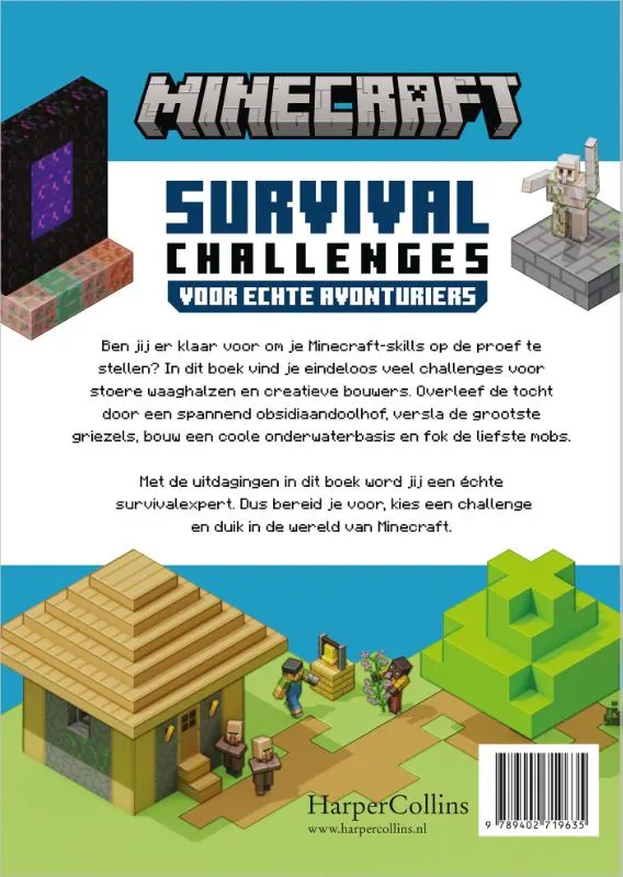 Minecraft Survival Challenges - Meer dan 50 uitdagingen voor survivalexperts | 9789402719635 Minecraft Survival Challenges - Meer dan 50 uitdagingen voor survivalexperts - Afbeelding 2