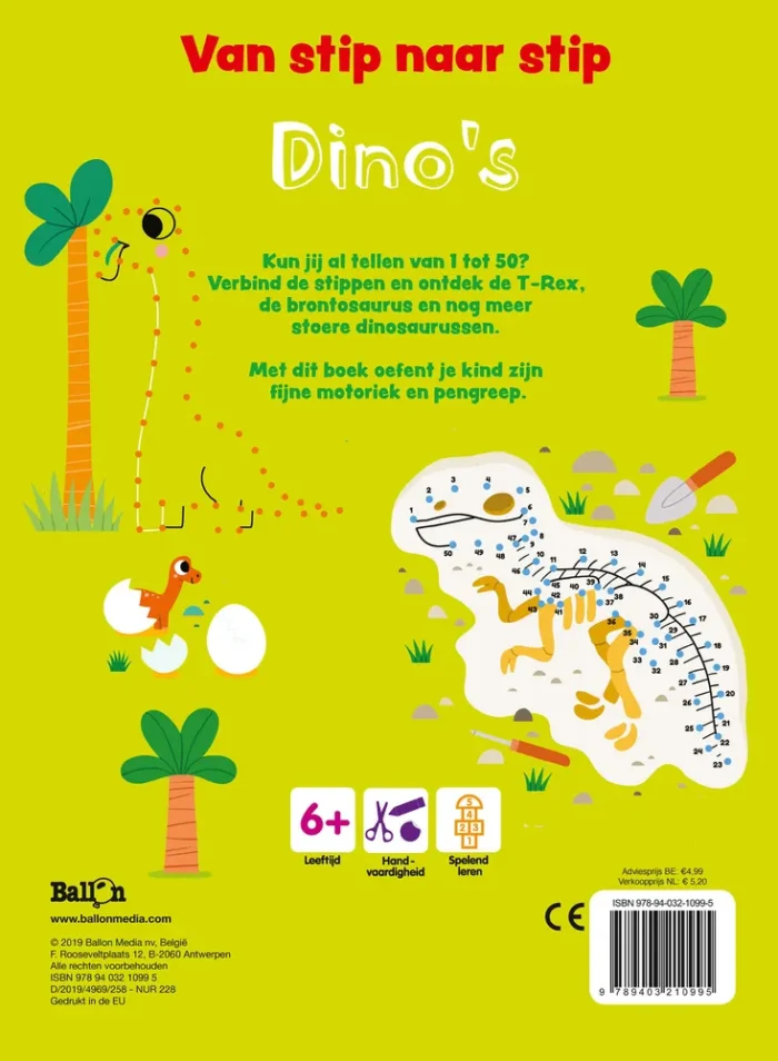 Van stip naar stip dino's - Afbeelding 2