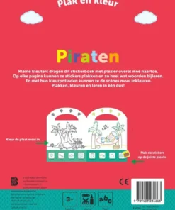 Alternative view of Plak en kleur Piraten 3+