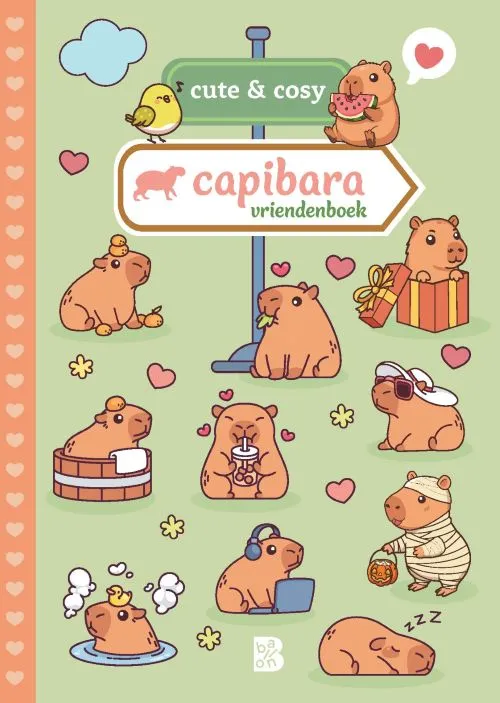 Cute & Cosy Capibara vriendenboek | 9789403246901 Cute & Cosy Capibara vriendenboek