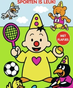 kartonboek met flapjes (lang) - Sporten is leuk!