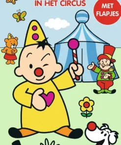 kartonboek met flapjes (lang) - In het circus