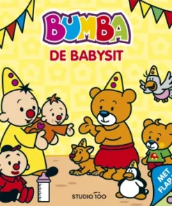 kartonboek met flapjes - De babysit