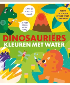 Kleuren met water Dinosauriërs - Kleur de platen steeds weer opnieuw