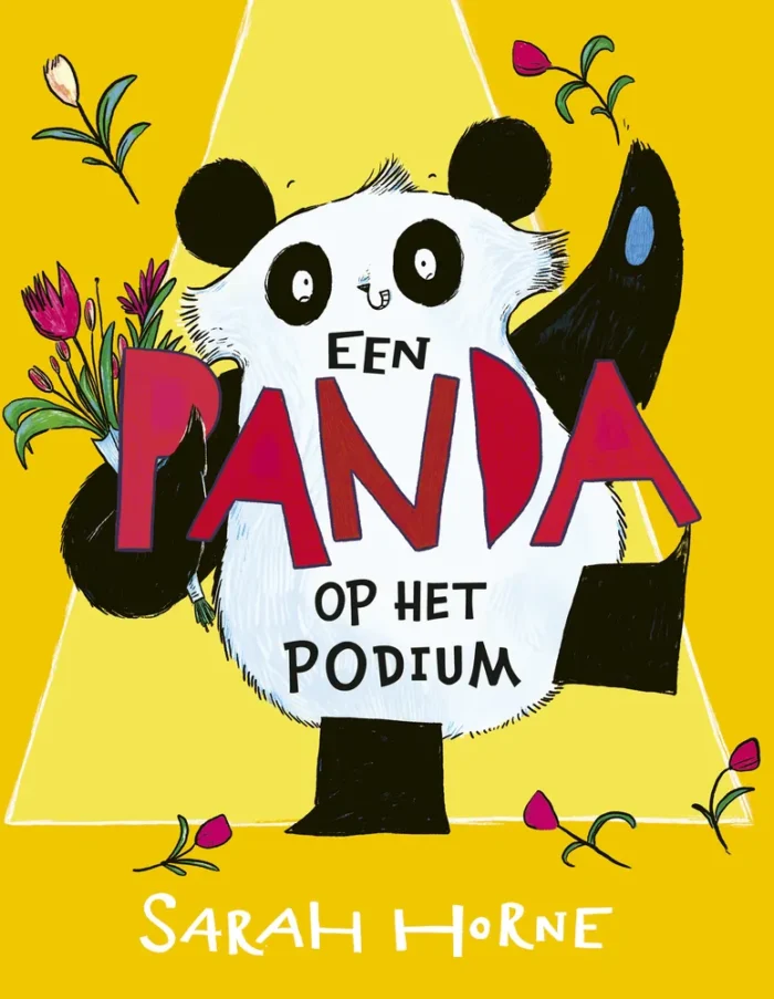 Een panda op het podium