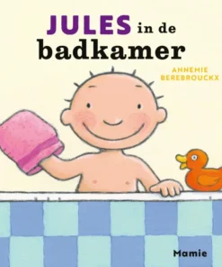 Jules in de badkamer
