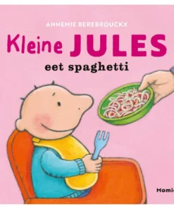 Kleine Jules eet spaghetti
