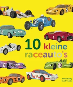 Tien kleine raceauto's