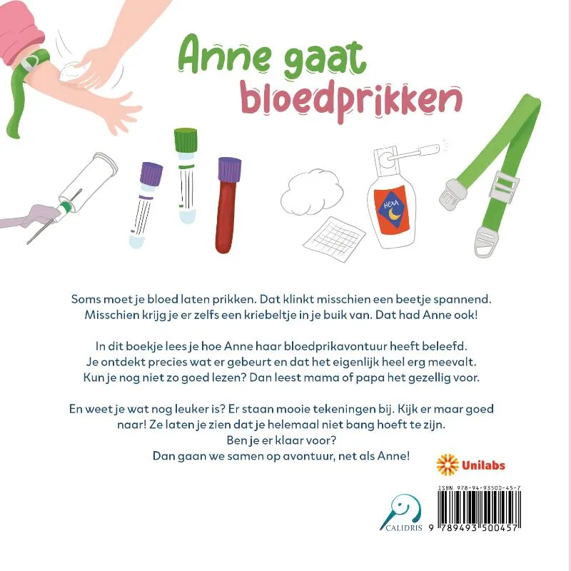 Anne gaat bloedprikken | 9789493500457 Anne gaat bloedprikken - Afbeelding 2