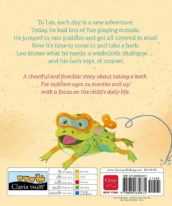 Alternative view of Leo takes a bath