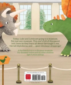 Alternative view of Luke and Lottie. The Dinosaur Museum!