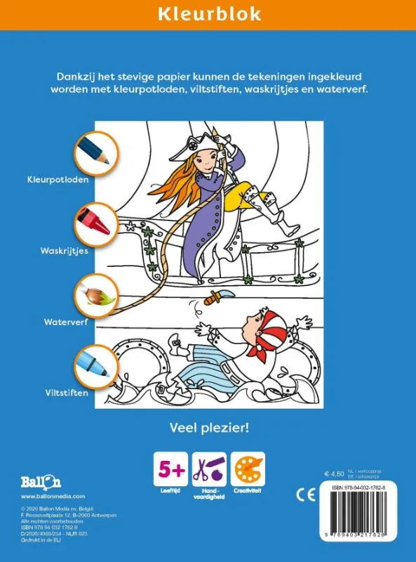 Kleurblok Prinsessen | 9789403217628 Kleurblok Prinsessen - Afbeelding 2