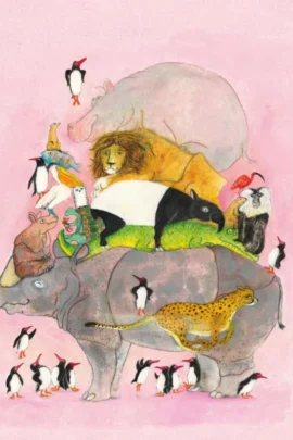 Springende pinguins en lachende hyena's