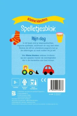 Spelletjesblok met viltstift 3+ Mijn dag | 9789403232676