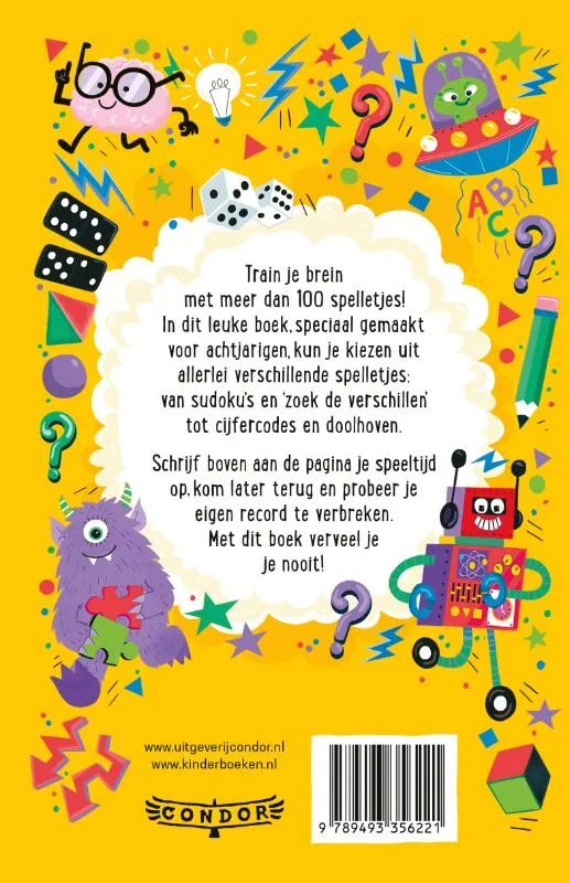 Braingames voor 8-jarigen | 9789493356221 Braingames voor 8-jarigen - Afbeelding 2
