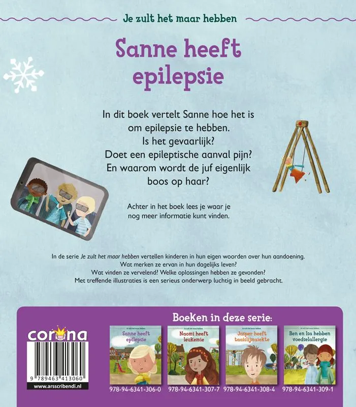 Sanne heeft epilepsie | 9789463413060 Sanne heeft epilepsie - Afbeelding 2