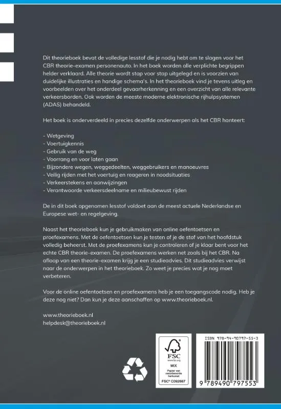 Theorie leren personenauto | 9789490797553 Theorie leren personenauto - Afbeelding 2