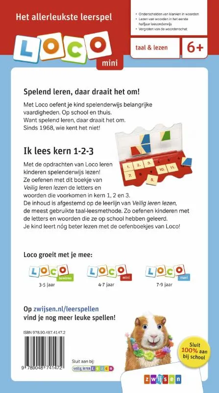Loco mini Veilig leren lezen ik lees kern 1-2-3 | 9789048741472 Loco mini Veilig leren lezen ik lees kern 1-2-3 - Afbeelding 2