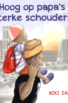Hoog op papa's sterke schouders