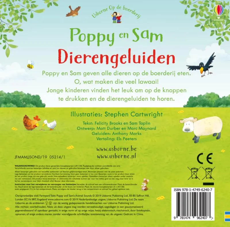 Poppy en Sam Dierengeluiden | 9781474962407 Poppy en Sam Dierengeluiden - Afbeelding 2