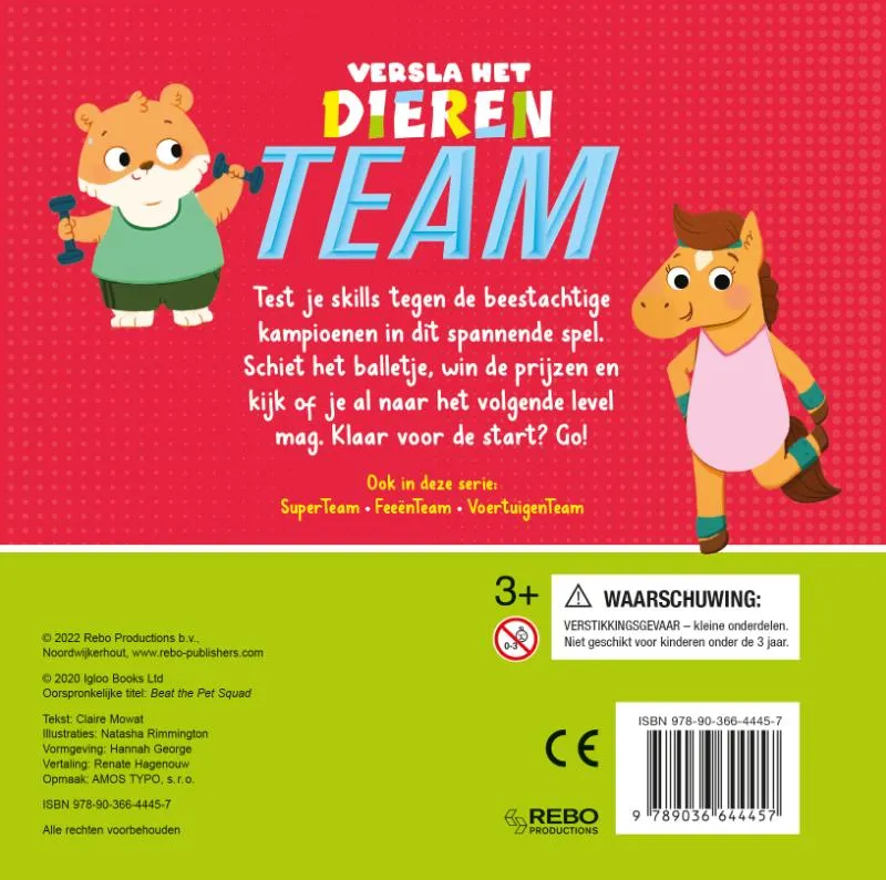 Versla het dierenteam | 9789036644457 Versla het dierenteam - Afbeelding 2